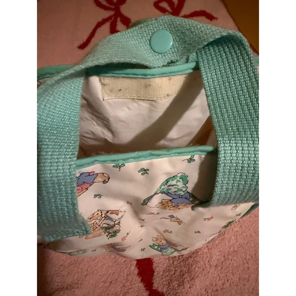 Vintage Peter Rabbit Enfamil Insulated Bottle Lunch Bag Blue Beatrix Potter 11x9
